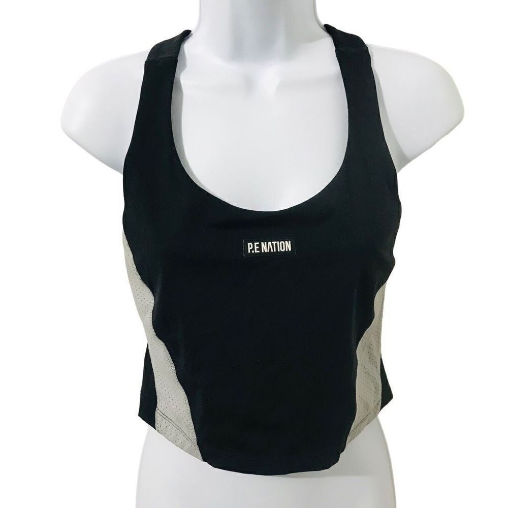 P.E Nation Black and gray sports bra size S     A208￼